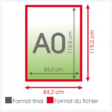 Affiches A0 135grs brillant - 1 000 exemplaires Affiches A0 135grs brillant - 1 000 exemplaires