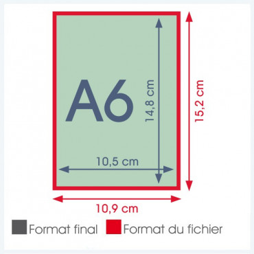 Liasse 3 feuilles format A6 - 5 000 exemplaires