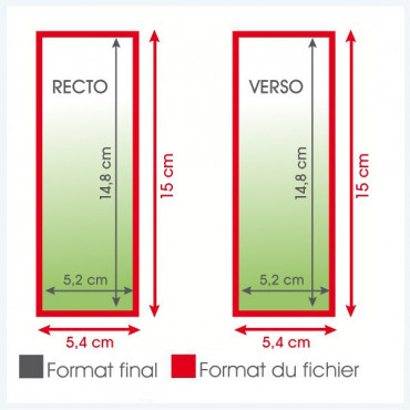Marque-pages 54x150 300grs mat - 2 500 exemplaires Marque-pages 54x150 300grs mat - 2 500 exemplaires