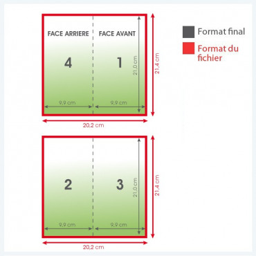 Dépliants long portrait brillant 4 pages - 5 000 exemplaires Dépliants long portrait brillant 4 pages - 5 000 exemplaires