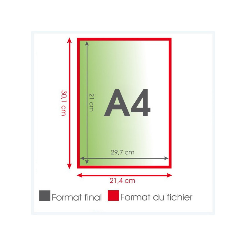 Brochure A4 135grs et couverture 250grs brillant 8 pages - 250 exemplaires