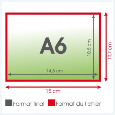 Flyers A6 350grs mat - 250 exemplaires Flyers A6 350grs mat - 250 exemplaires