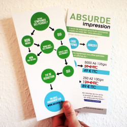 Flyers long 135grs mat - 1 000 exemplaires