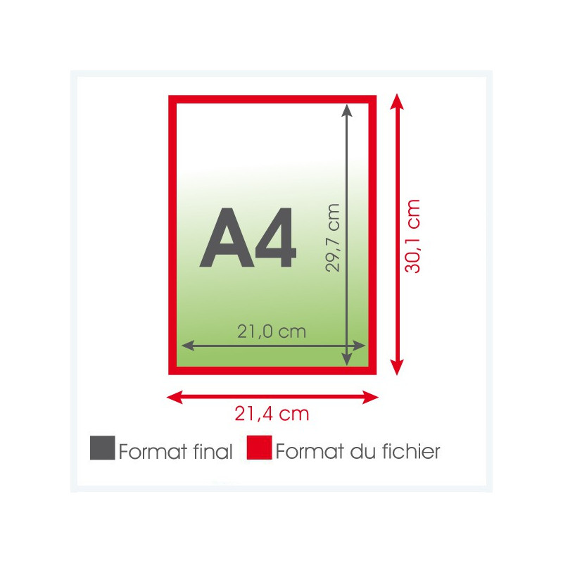 Flyers A4 400grs - 500 exemplaires