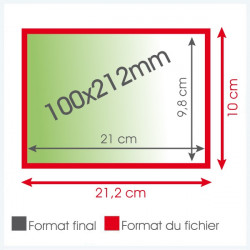 Cartes postales 100x212 mm - 2 500 exemplaires 