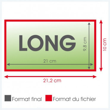 Flyers long 250grs UV - 1 000 exemplaires 