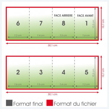 Dépliants A7 135grs brillant portrait 8 pages - 2 500 exemplaires Dépliants A7 135grs brillant portrait 8 pages - 2 500 exemplaires