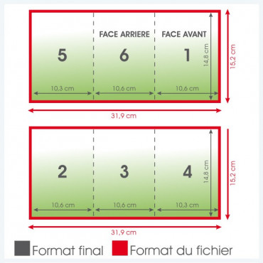 Dépliants A6 135grs brillant 6 pages - 1 000 exemplaires Dépliants A6 135grs brillant 6 pages - 1 000 exemplaires
