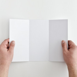 Dépliants 135grs mat long portrait 6 pages - 1 000 exemplaires - pliage portefeuille