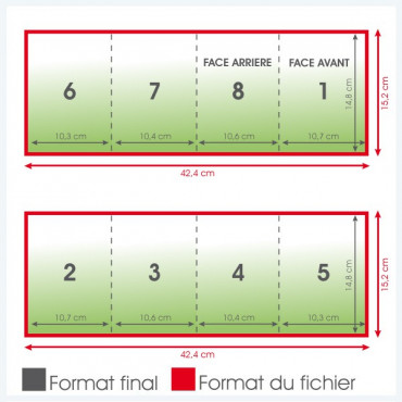 Dépliants A6 135grs brillant 8 pages - 1 000 exemplaires Dépliants A6 135grs brillant 8 pages - 1 000 exemplaires