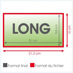 Flyers long 250grs UV - 10 000 exemplaires 
