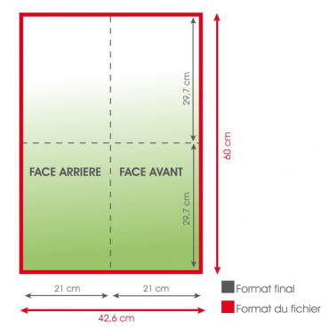 Dépliants pliage croisé A4 fermé 135grs brillant - 5 000 exemplaires Dépliants pliage croisé A4 fermé 135grs brillant - 5 000 exemplaires