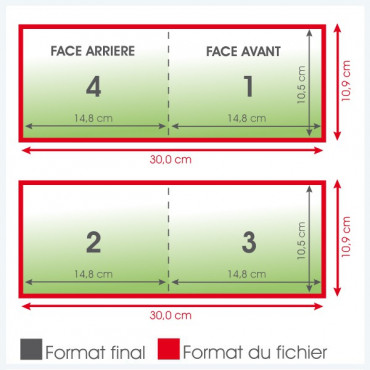 Dépliants A6 paysage 135grs brillant 4 pages - 1 000 exemplaires Dépliants A6 paysage 135grs brillant 4 pages - 1 000 exemplaires
