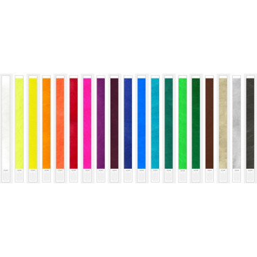 Bracelets papier 25mm vierge - 400 exemplaires Bracelets papier 25mm vierge - 400 exemplaires