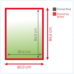 Affiches A1 100grs brillant - 250 exemplaires