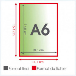 gabarit de brochure A6