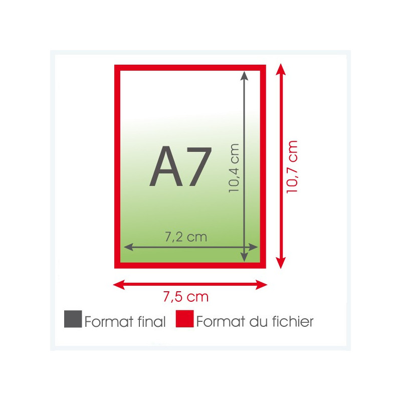 Flyers A7 135grs brillant - 1 000 exemplaires